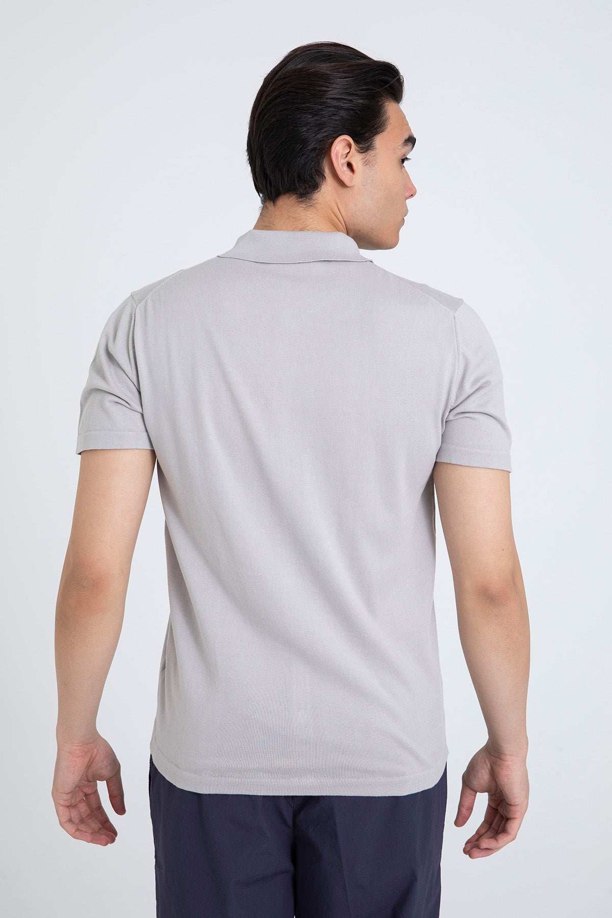 Manifattura Polo Yaka İnce Örgü Triko Gömlek