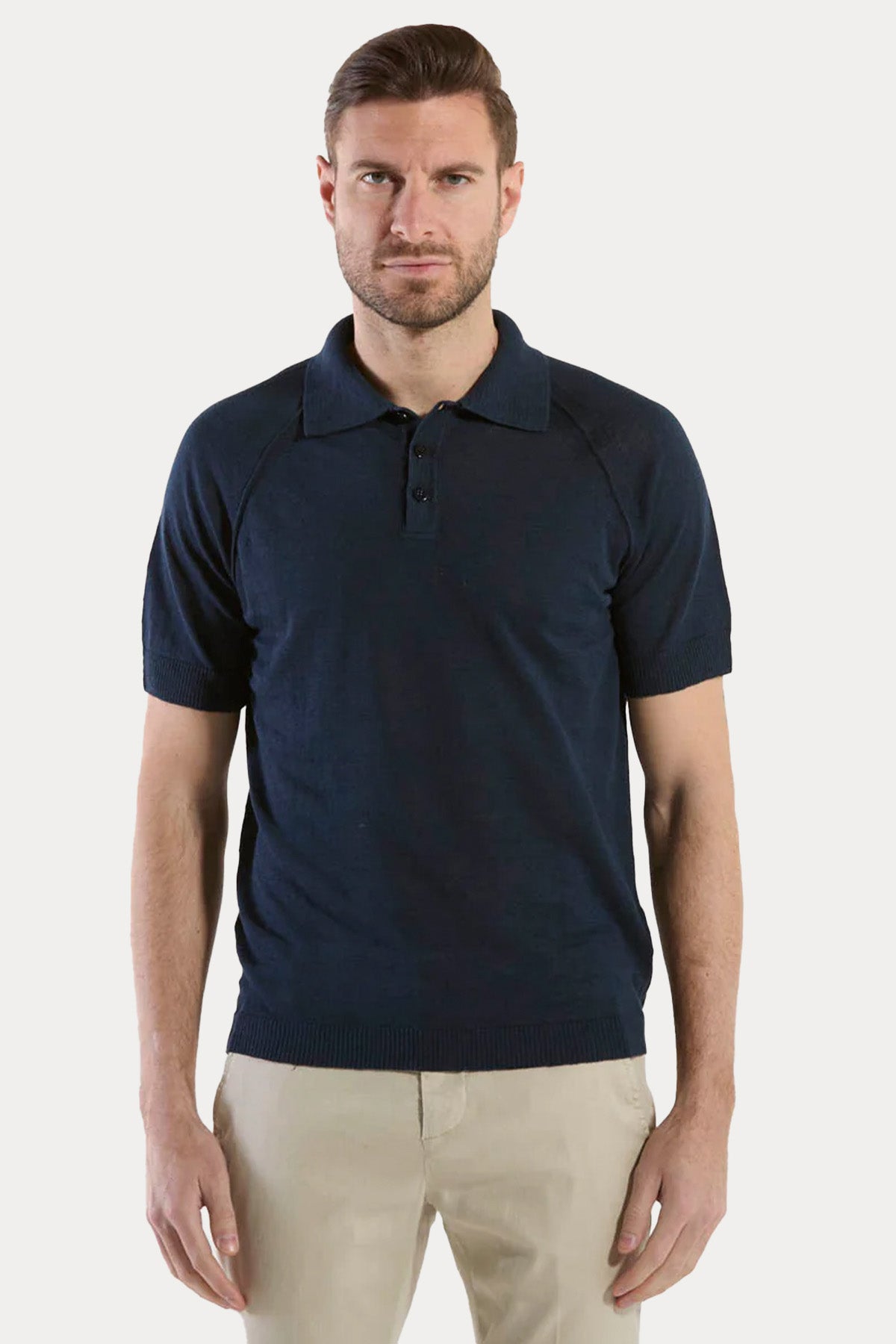 Manifattura İnce Örgü Polo Yaka Triko