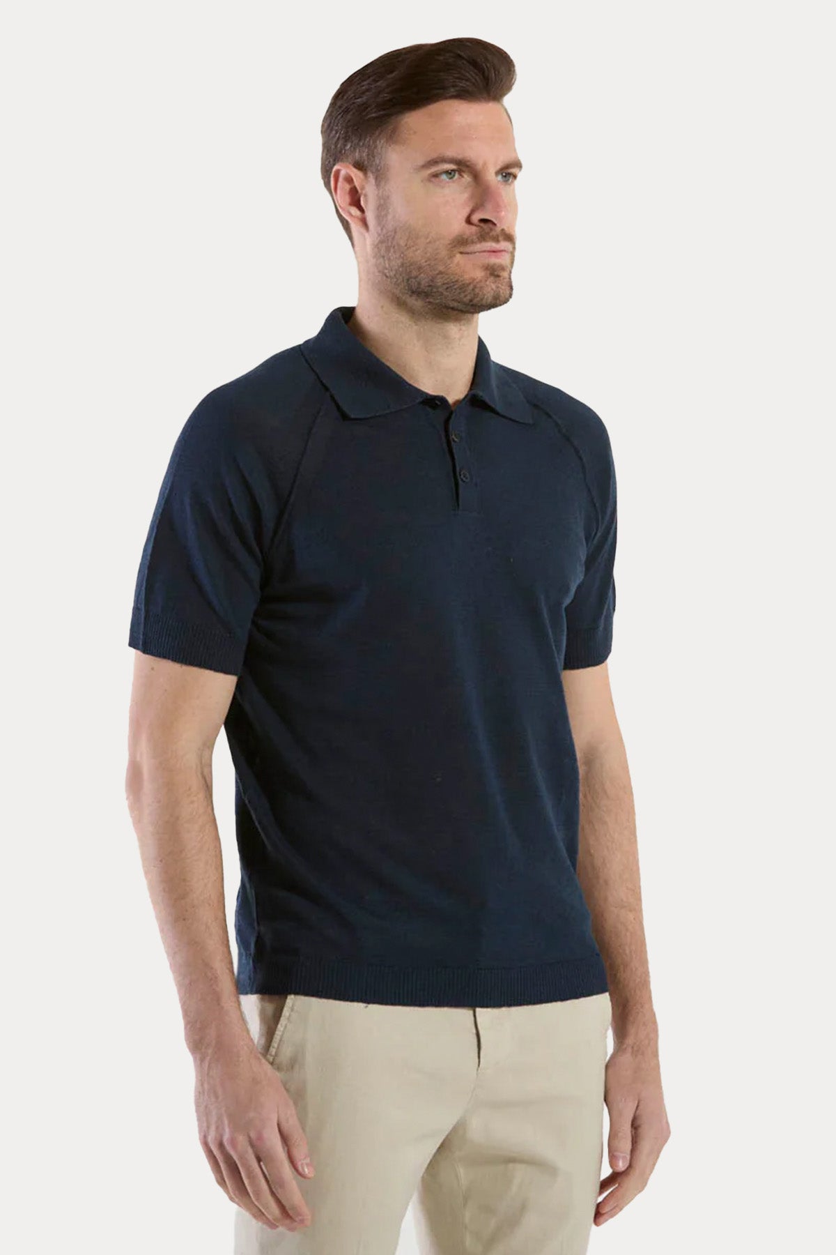 Manifattura İnce Örgü Polo Yaka Triko