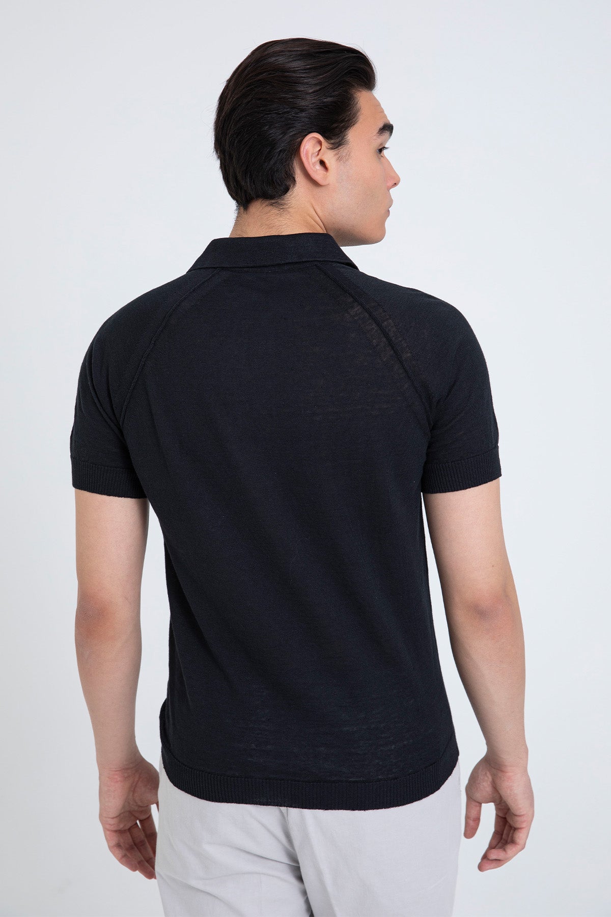 Manifattura İnce Örgü Polo Yaka Triko