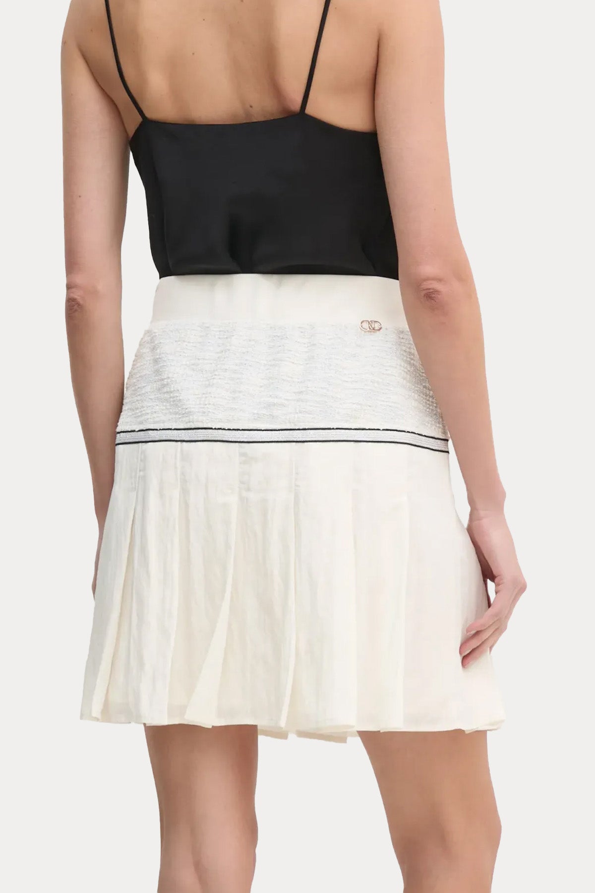 Liu Jo Örgü Tasarım Beli Lastikli Mini Etek