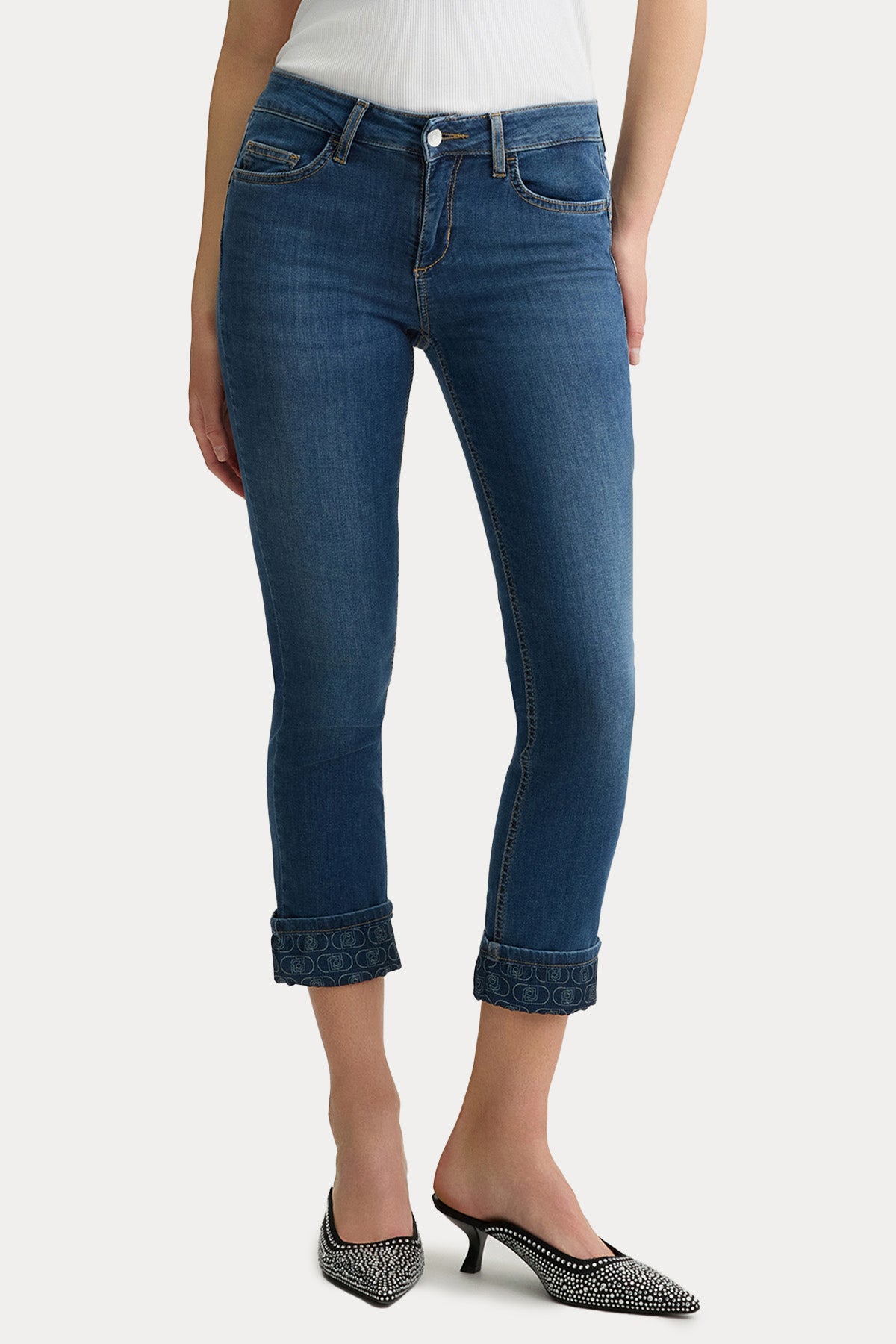 Liu Jo Skinny Fit Crop Jeans