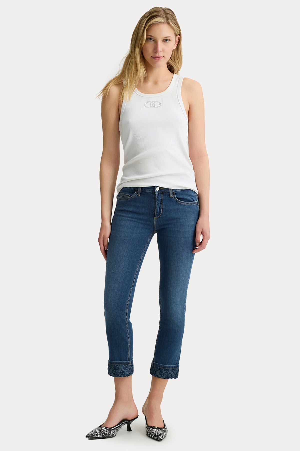 Liu Jo Skinny Fit Crop Jeans