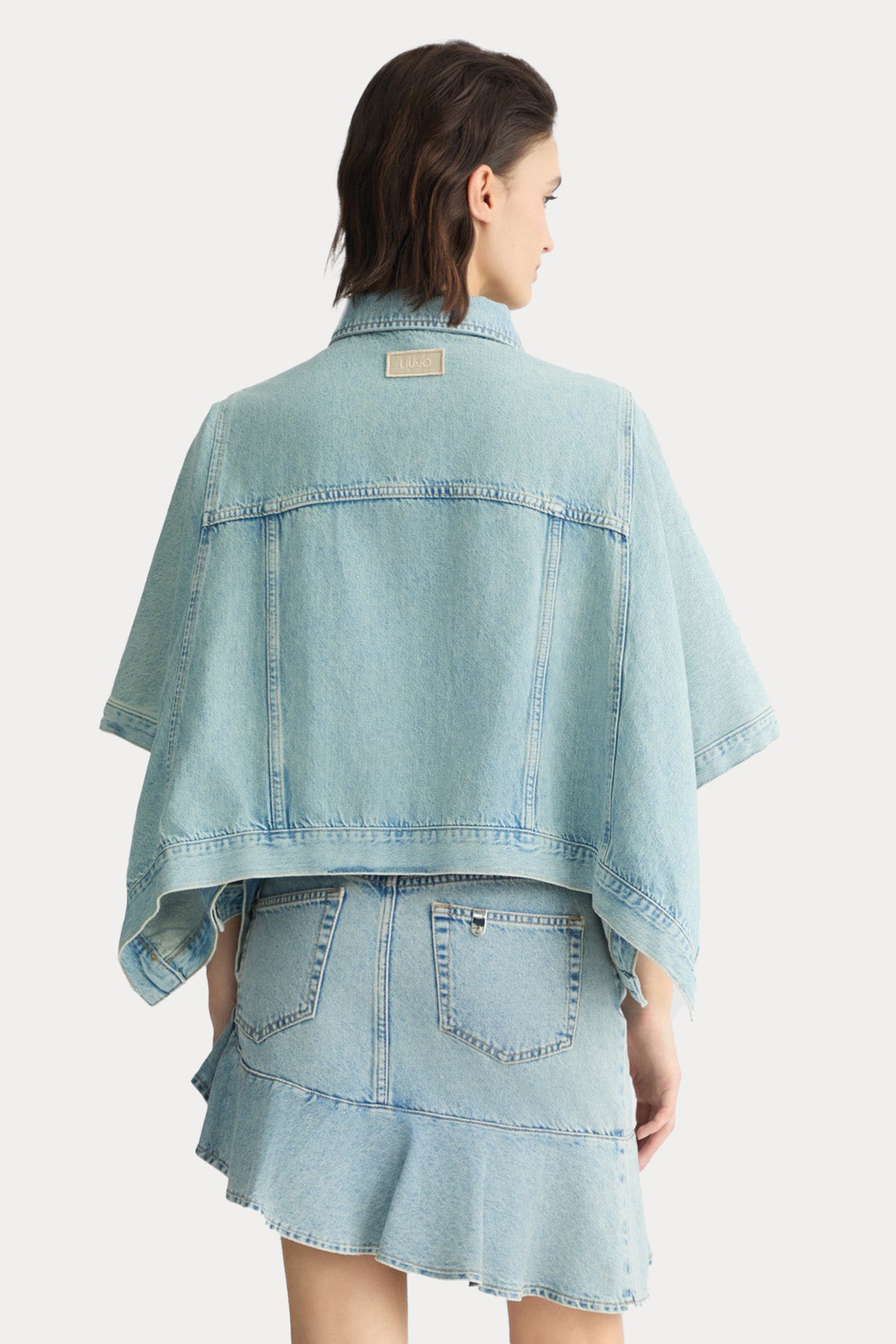 Liu Jo Geniş Kesim Yarasa Kol Denim Ceket