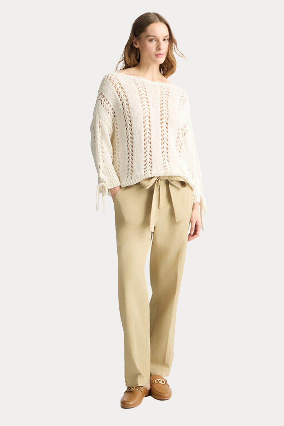 Liu Jo Slim Regular Fit Kemerli Yandan Cepli Pantolon