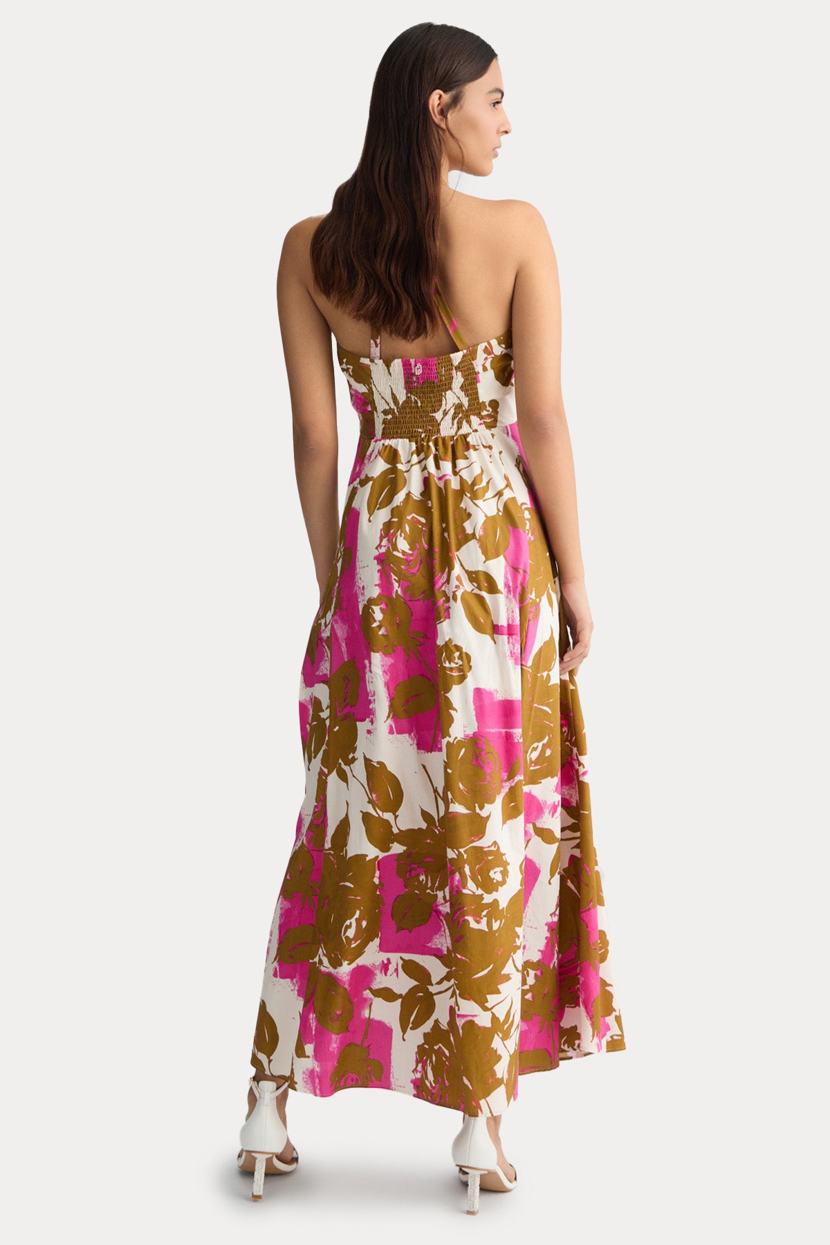 Liu Jo Çapraz Askılı Sırt Dekolteli Maxi Elbise