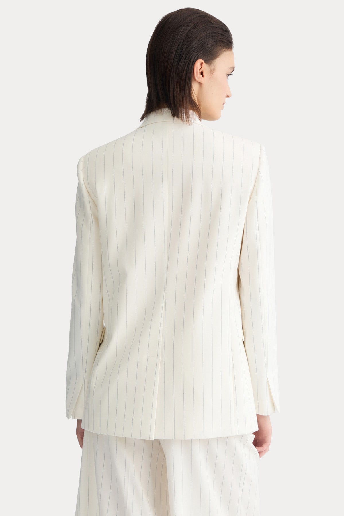 Liu Jo Çizgili Kruvaze Blazer Ceket