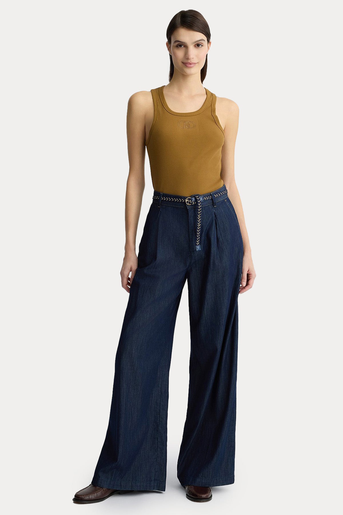 Liu Jo Geniş Kesim Yüksek Belli Tek Pileli Jeans-Jeans-Libas