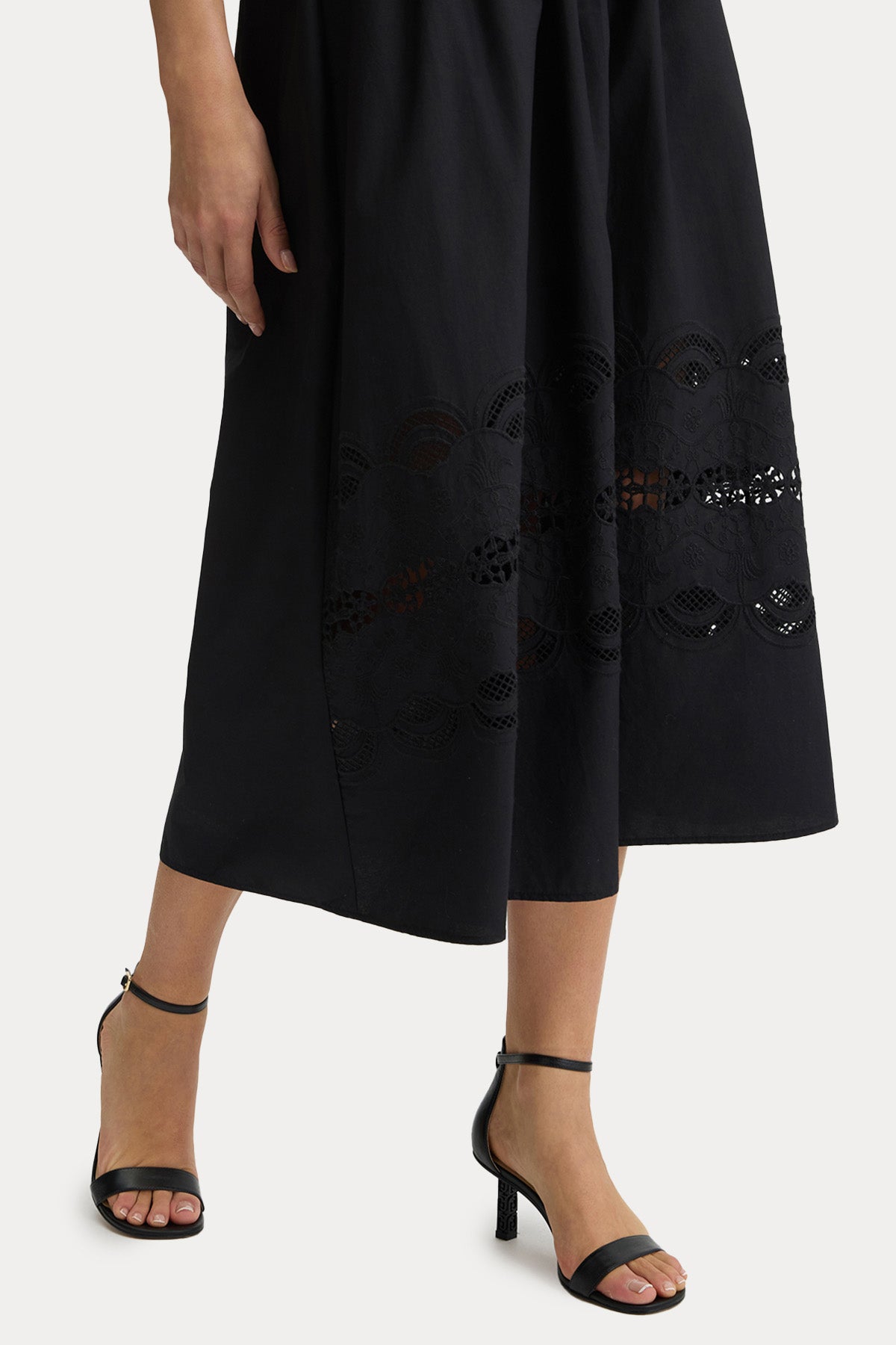 Liu Jo Lazer Kesim Nakışlı Midi Etek