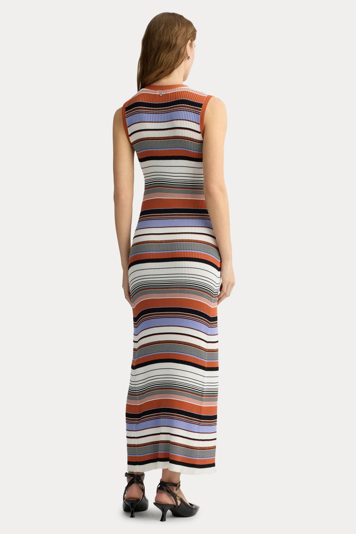 Liu Jo Slim Fit Örgü Maxi Gömlek Elbise