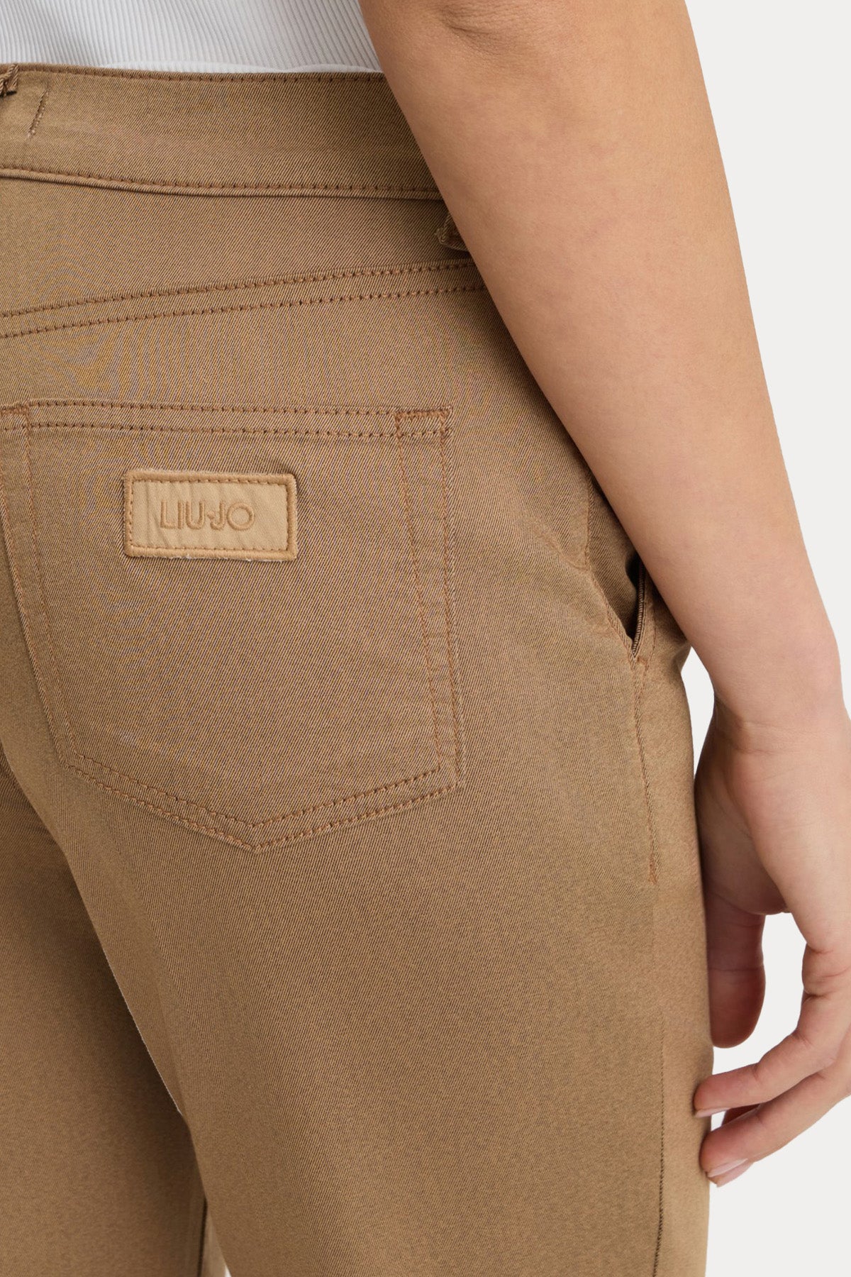 Liu Jo Straight Fit Yandan Cepli Streç Pantolon