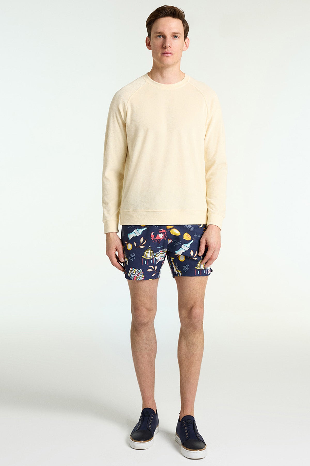 Bluemint Arthus Stretch Navy Spagetti Şort Mayo