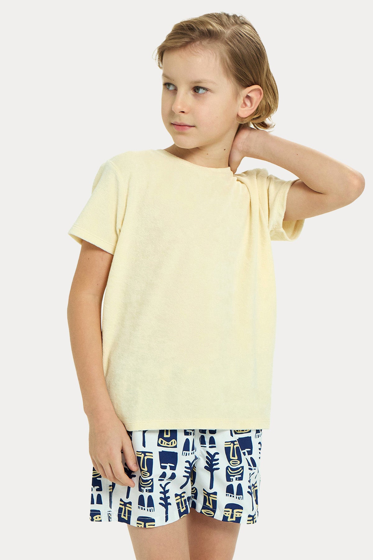 Bluemint Kids Arthus Boy White Mask Şort Mayo