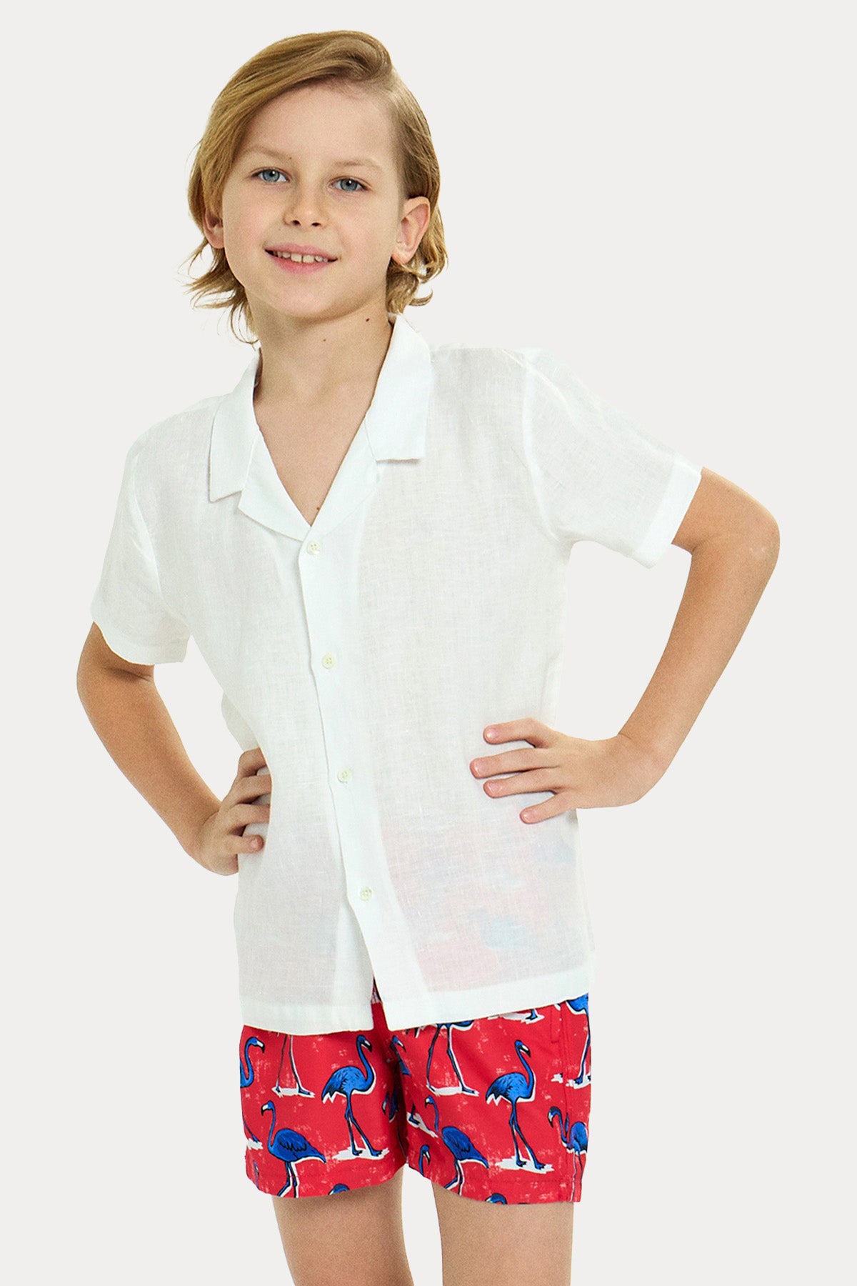 Bluemint Kids 4-8 Yaş Erkek Çocuk Peter Keten Gömlek