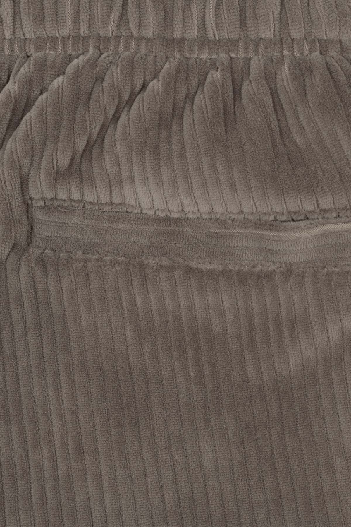 Bluemint Marsel Yumuşak Dokulu Fitilli Kadife Beli Lastikli Şort