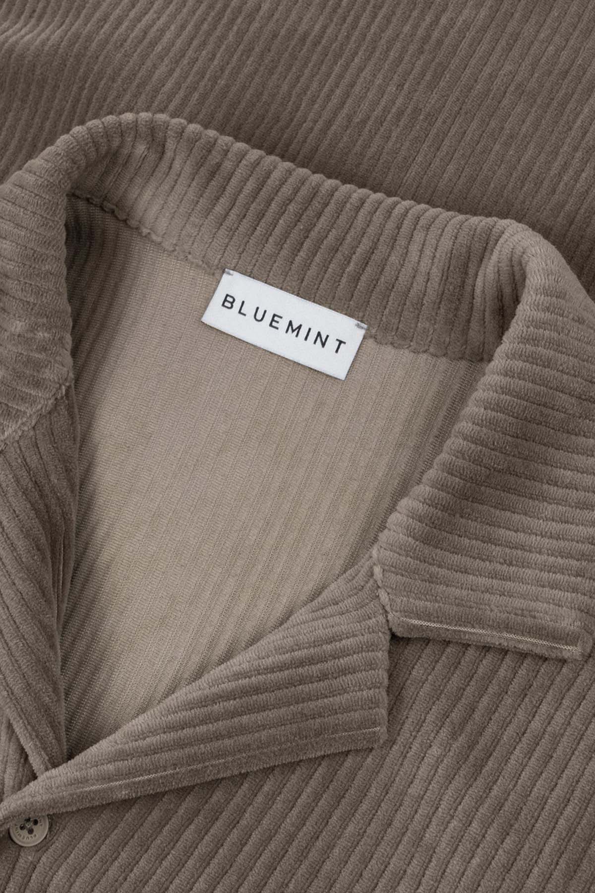 Bluemint Yumuşak Dokulu Fitilli Kadife Gömlek