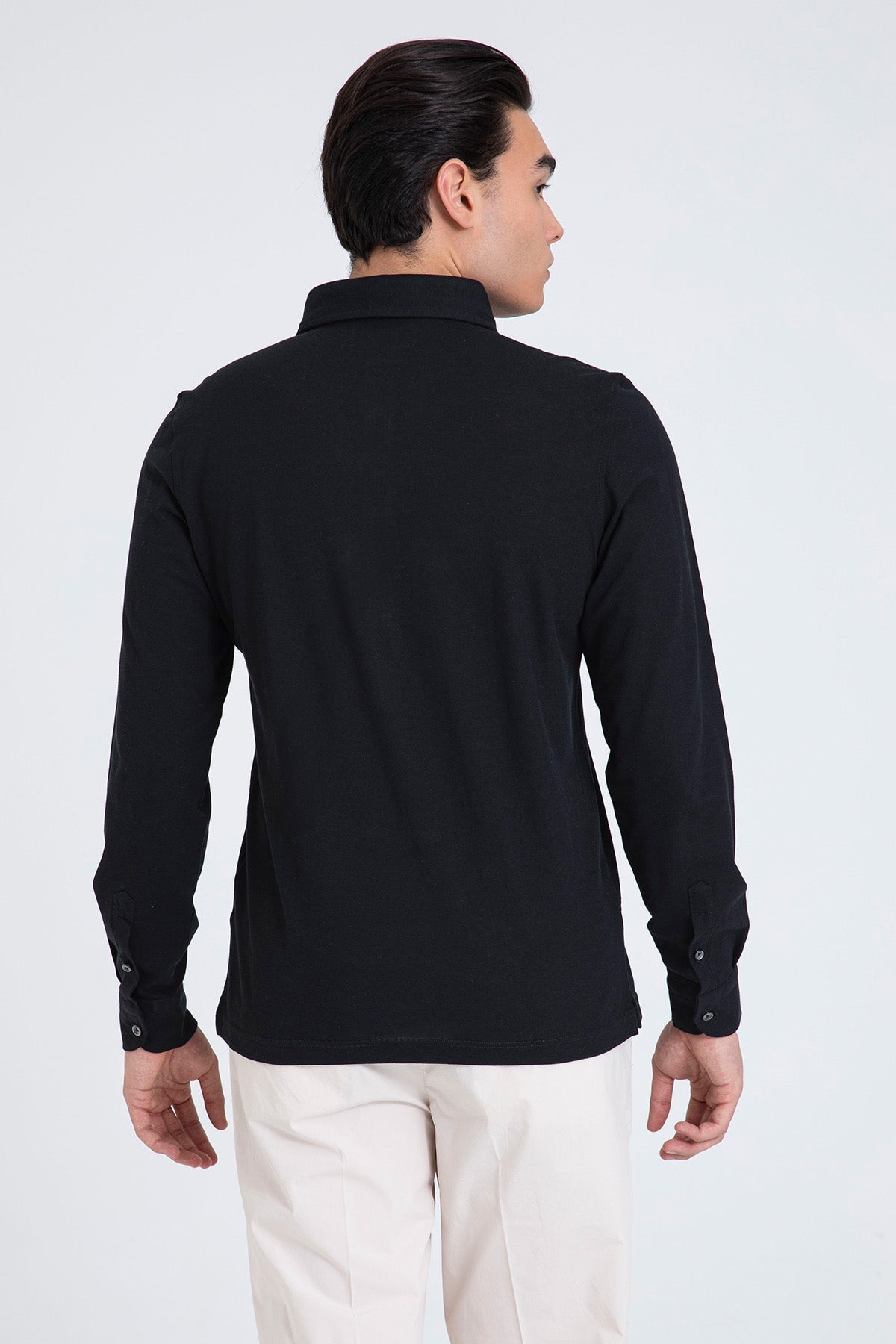 Gran Sasso Yarım Patlı İtalyan Yaka T-shirt Gömlek