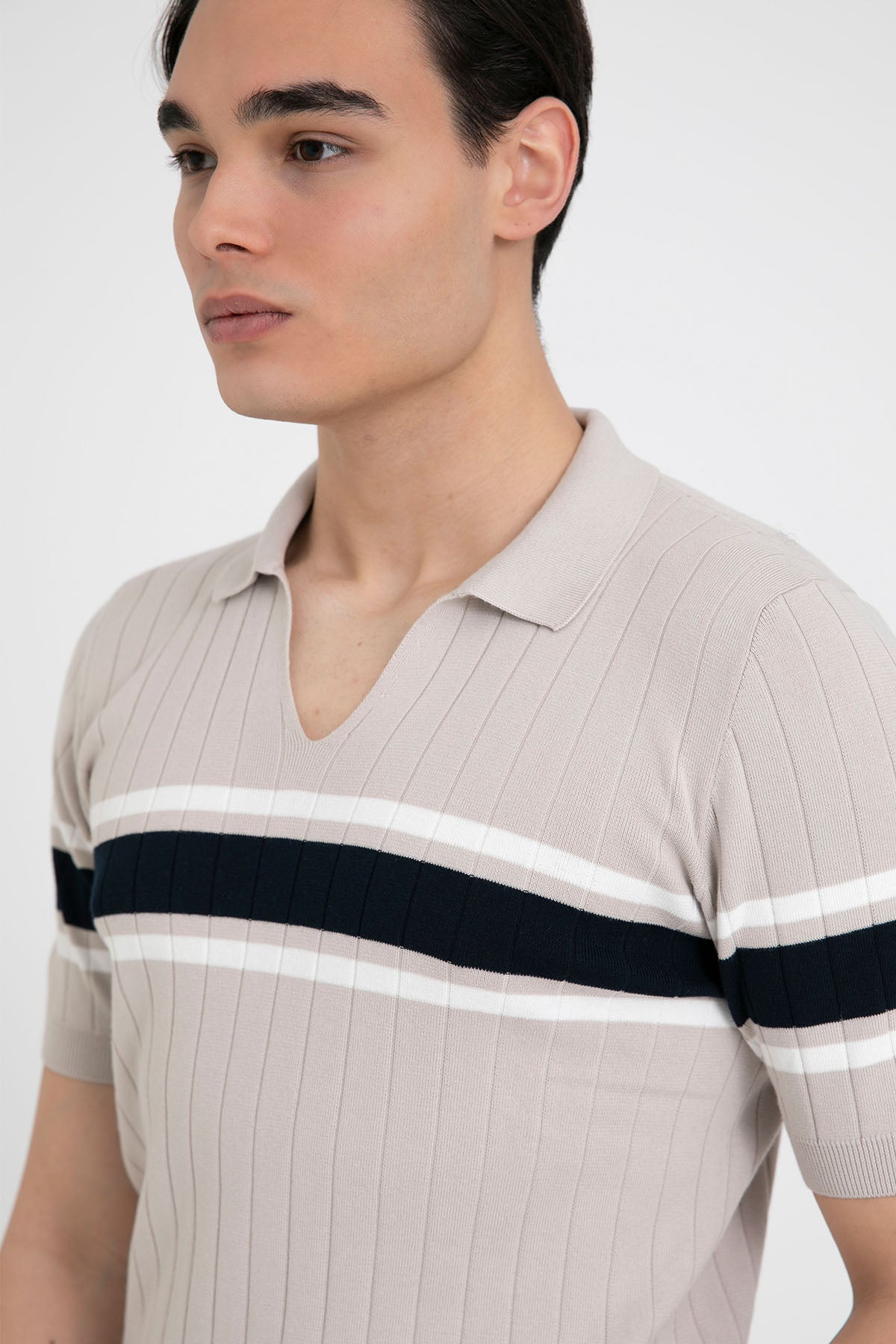 Gran Sasso Polo Yaka İnce Örgü Triko