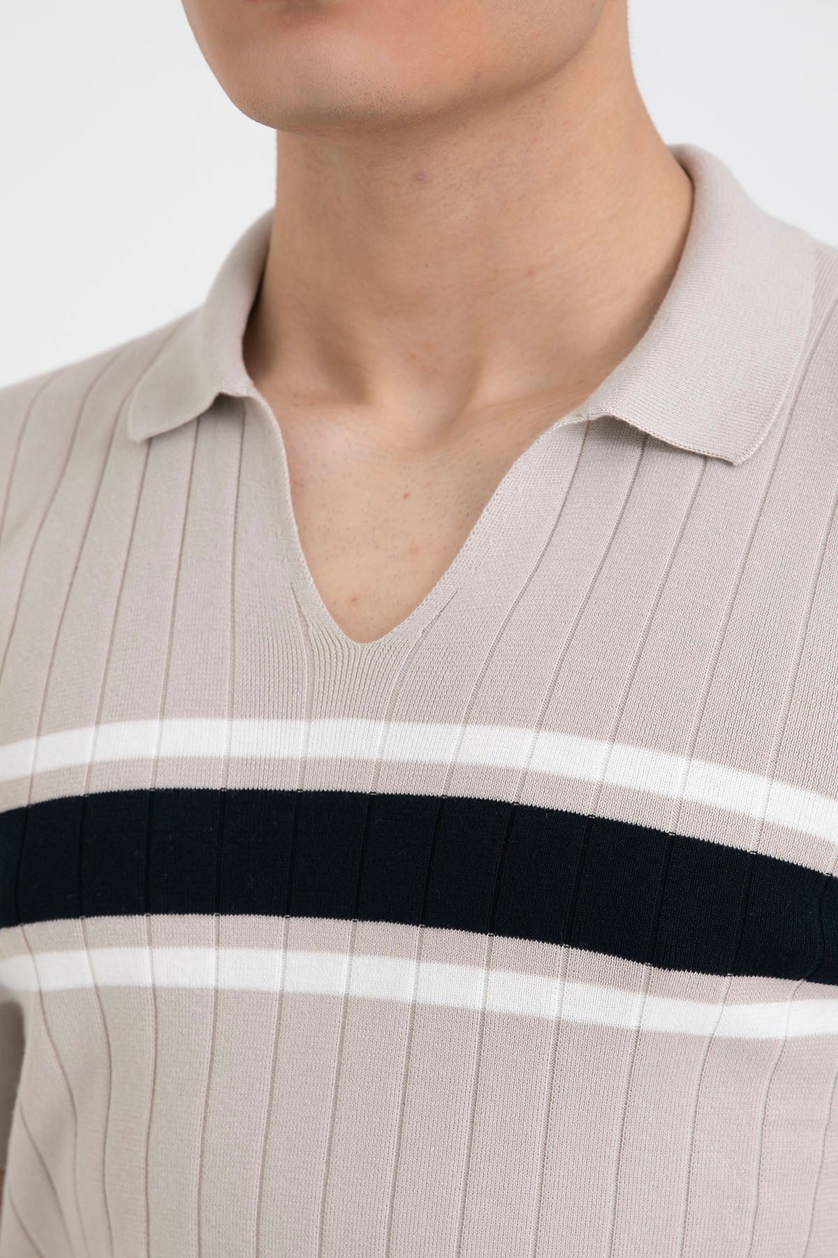 Gran Sasso Polo Yaka İnce Örgü Triko