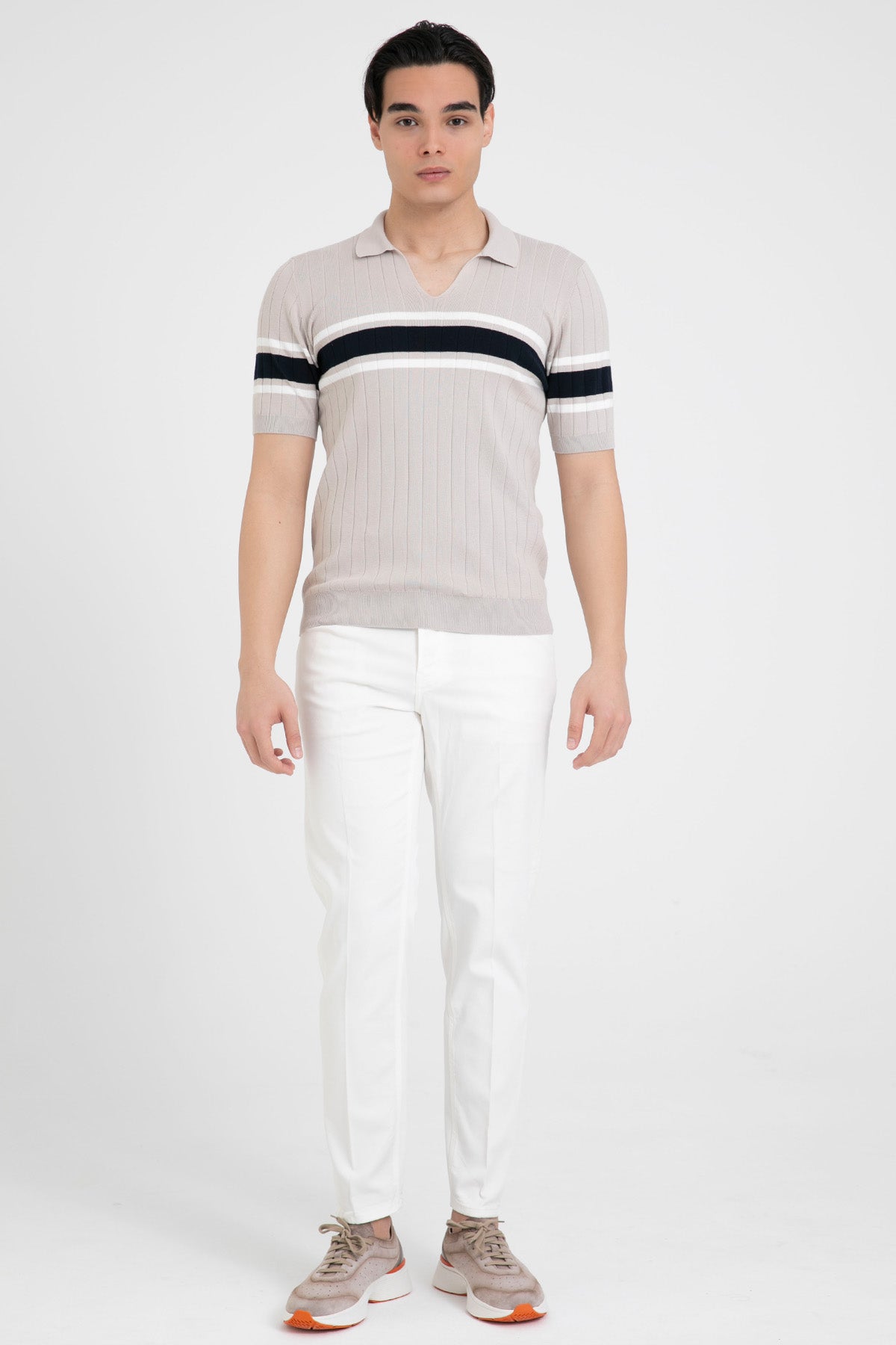 Gran Sasso Polo Yaka İnce Örgü Triko