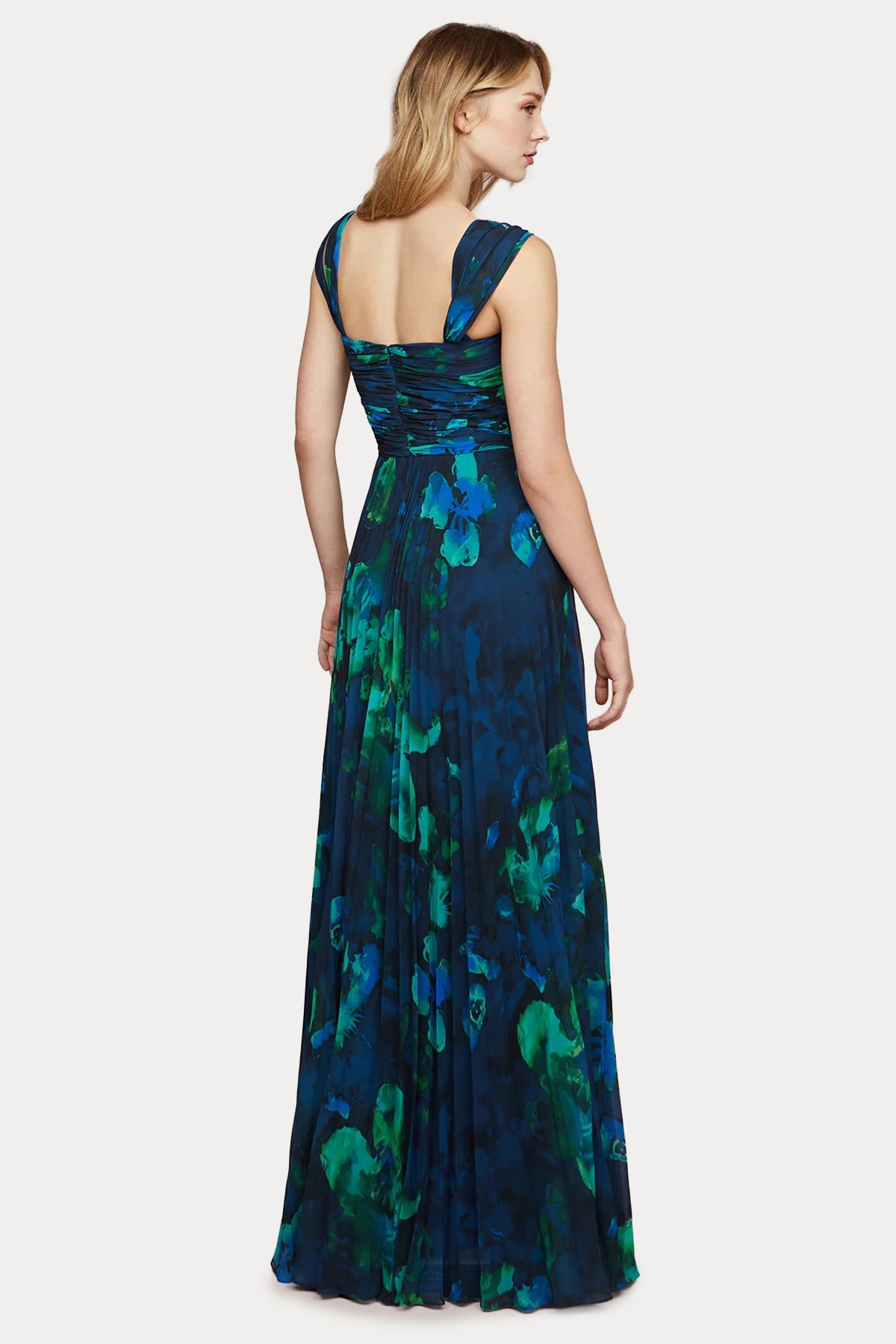 Amur Pileli Maxi Abiye Elbise