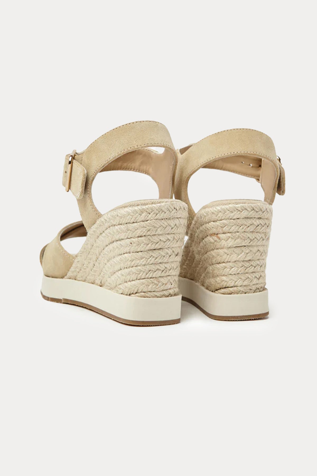 Paloma Barcelo Laurel Hasır Örgülü Küt Burun Süet Sandalet