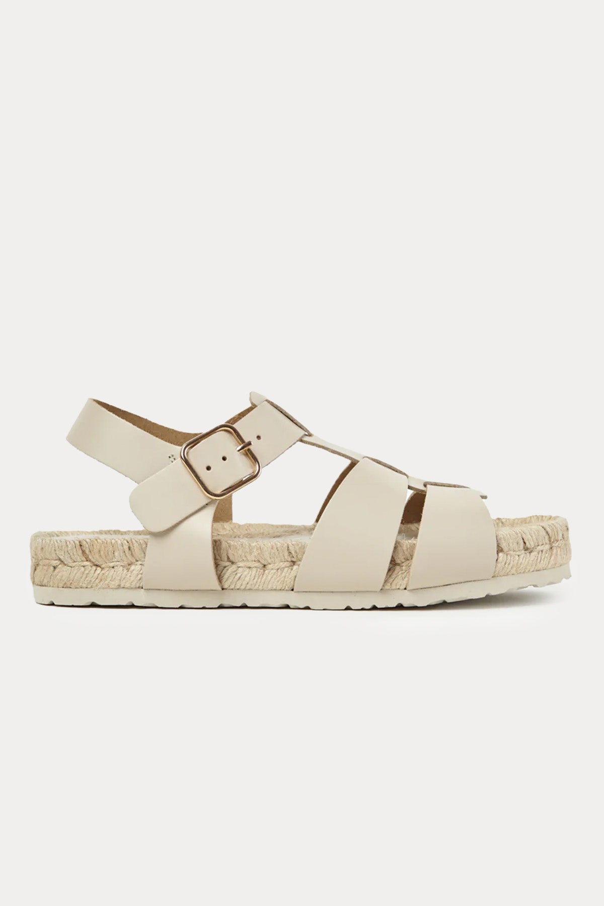 Paloma Barcelo Adina Hasır Örgülü Deri Sandalet