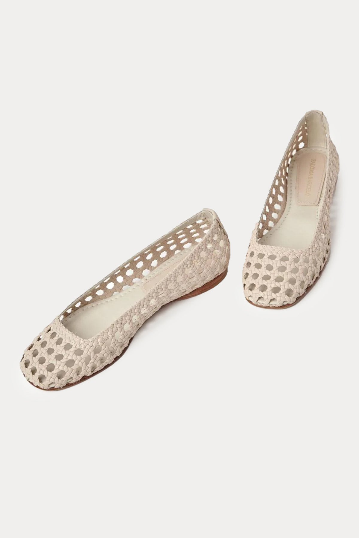 Paloma Barcelo Shell Örgü Deri Babet Ayakkabı