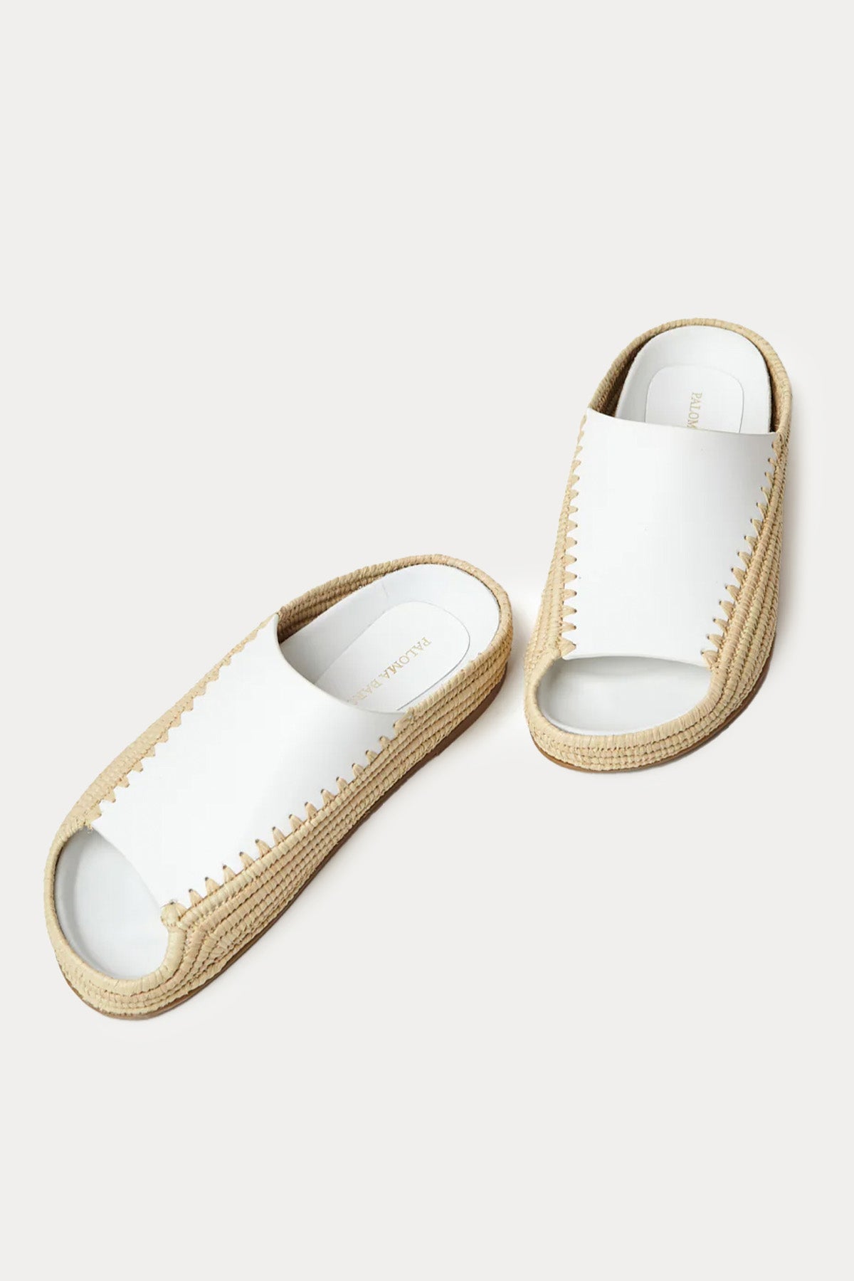 Paloma Barcelo Leo Hasır Örgülü Deri Terlik