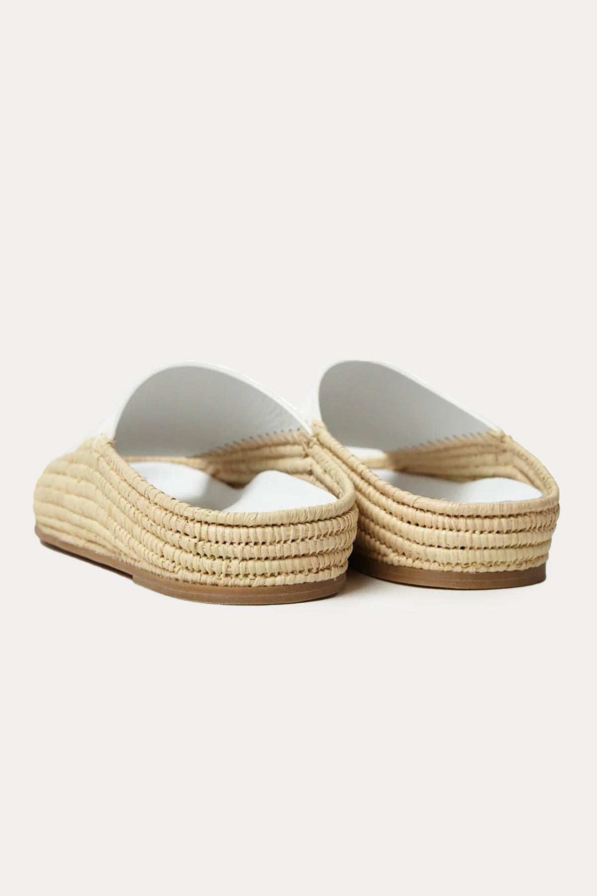 Paloma Barcelo Leo Hasır Örgülü Deri Terlik