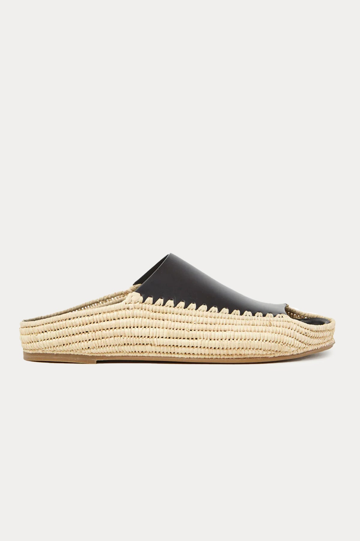 Paloma Barcelo Leo Hasır Örgülü Deri Terlik