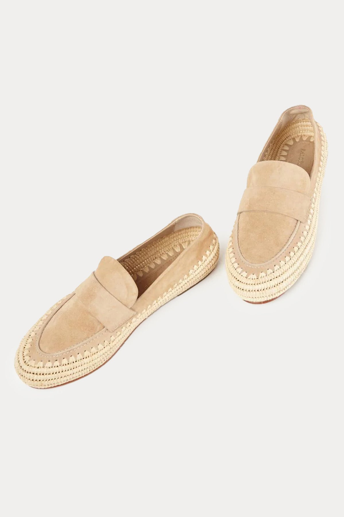Paloma Barcelo Billie Hasır Örgülü Süet Loafer Ayakkabı