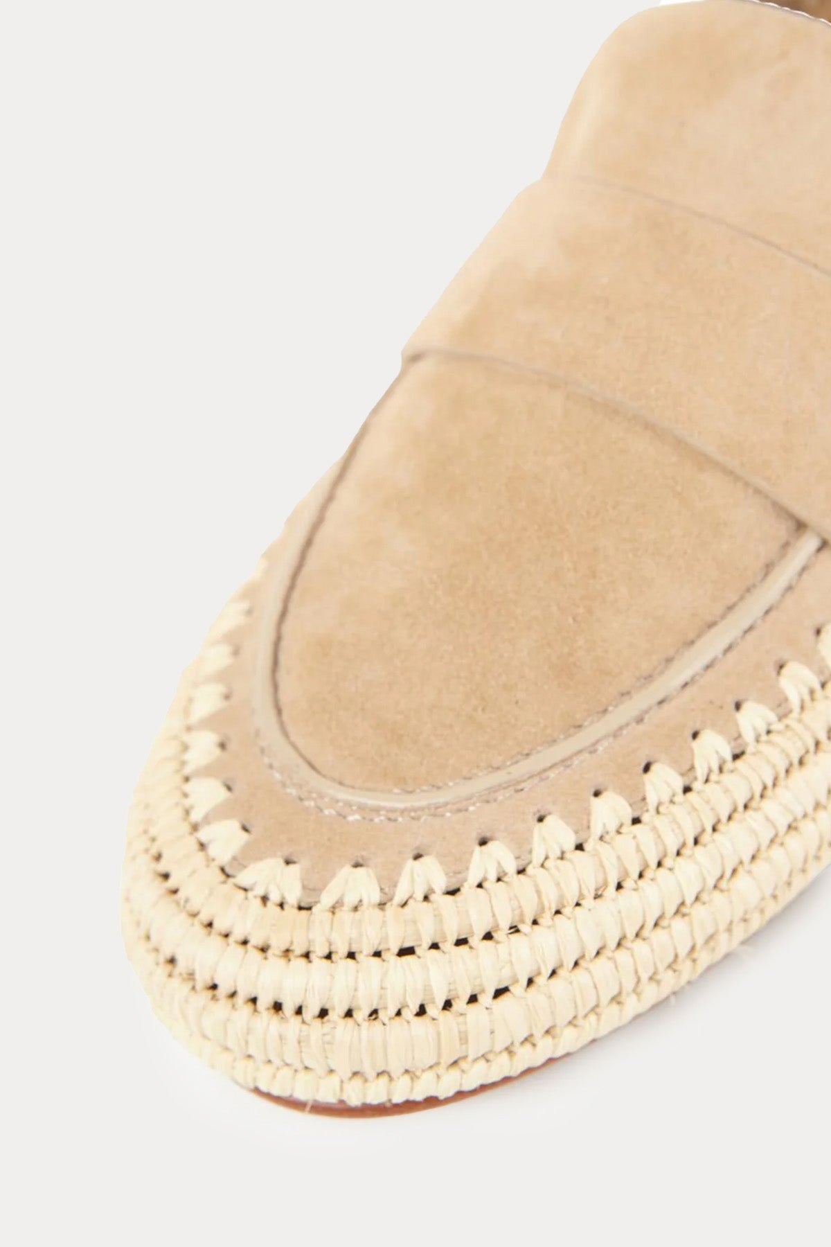 Paloma Barcelo Billie Hasır Örgülü Süet Loafer Ayakkabı