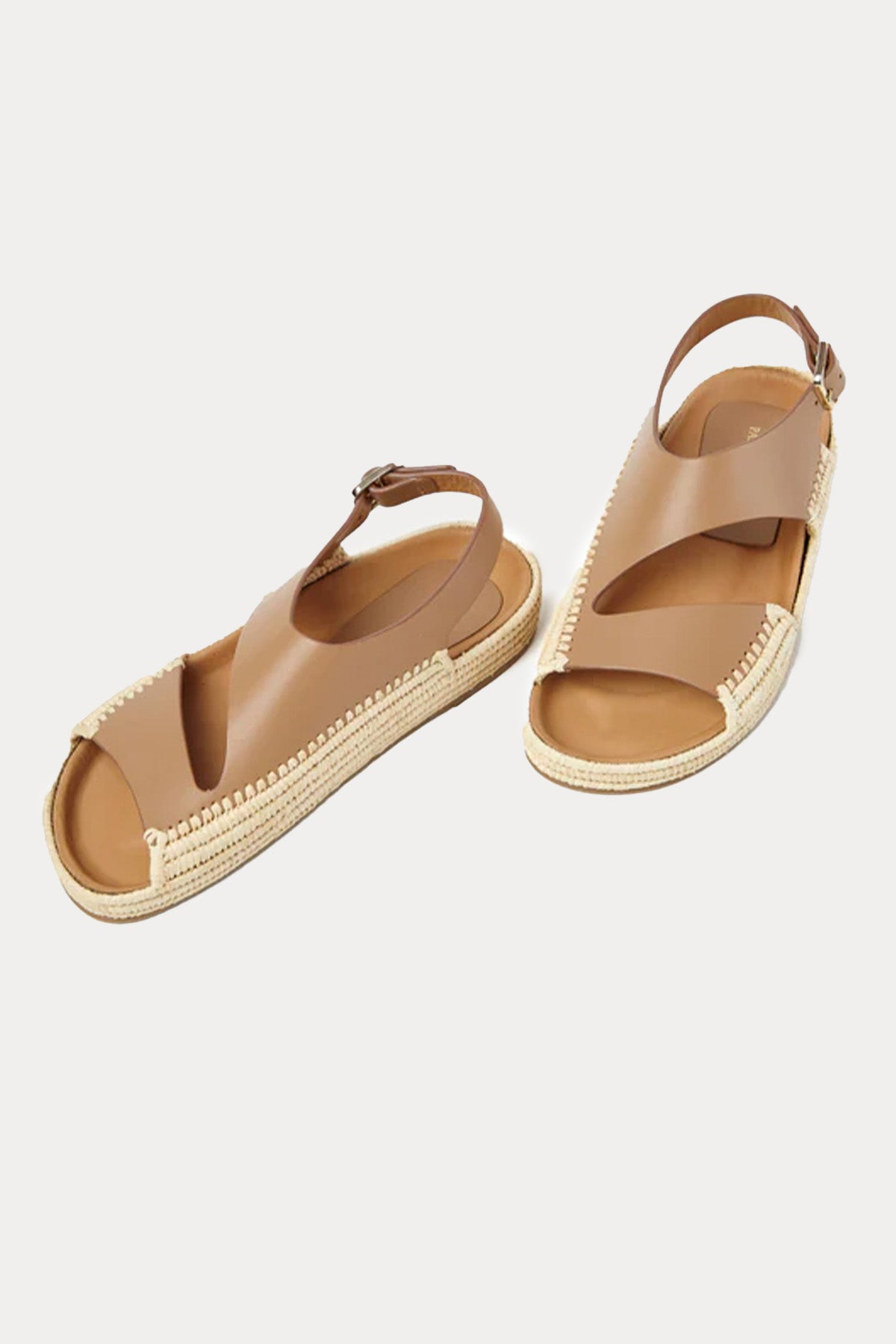 Paloma Barcelo Tullie Hasır Örgülü Deri Sandalet