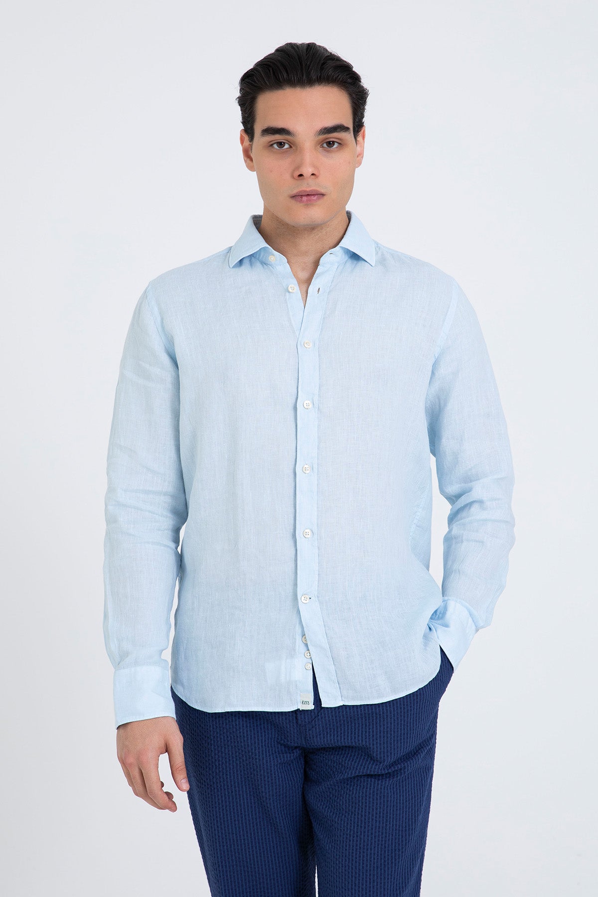 Tintoria Mattei Relaxed Fit Keten Gömlek