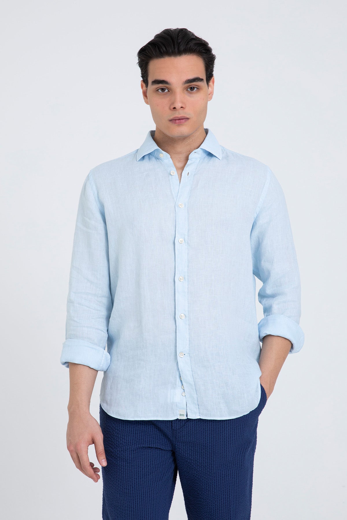 Tintoria Mattei Relaxed Fit Keten Gömlek