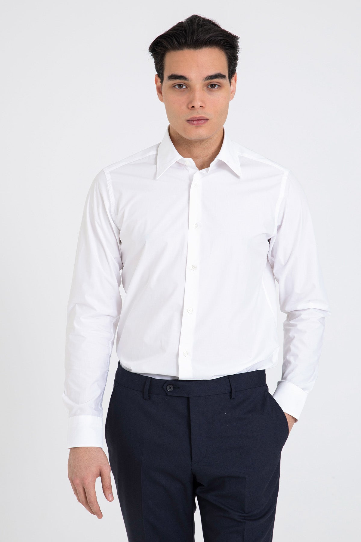 Tintoria Mattei Klasik Yaka Gömlek