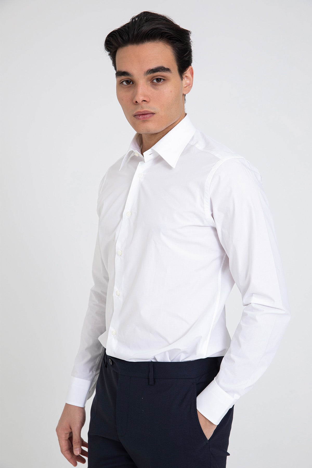 Tintoria Mattei Klasik Yaka Gömlek