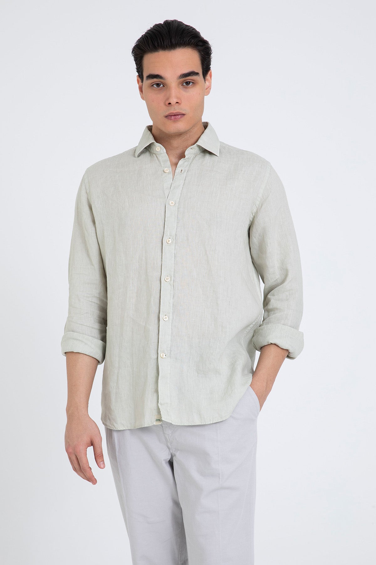 Tintoria Mattei Relaxed Fit Keten Gömlek