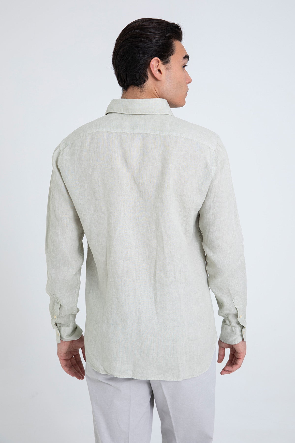 Tintoria Mattei Relaxed Fit Keten Gömlek