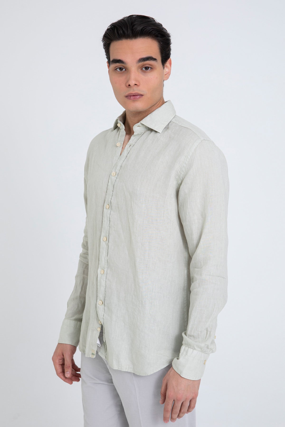 Tintoria Mattei Relaxed Fit Keten Gömlek