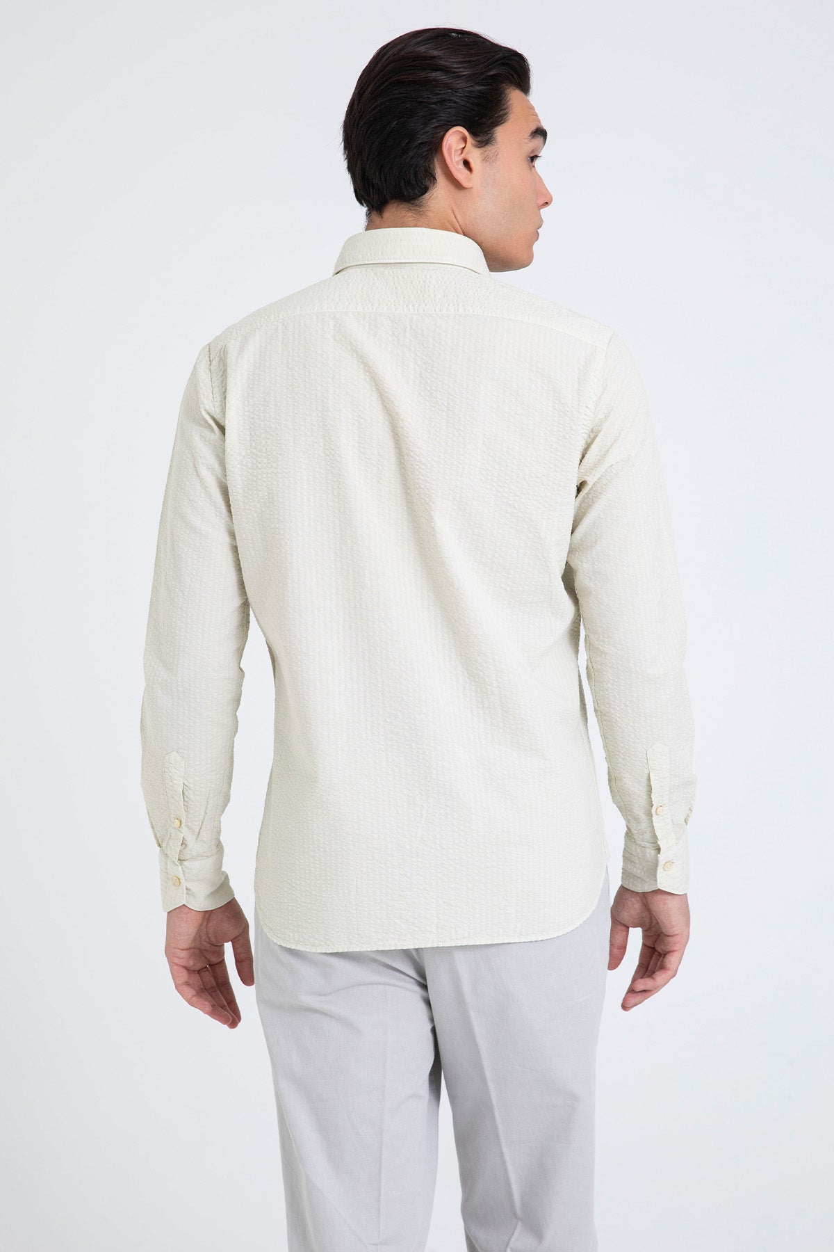 Tintoria Mattei Klasik Yaka Dokulu Gömlek