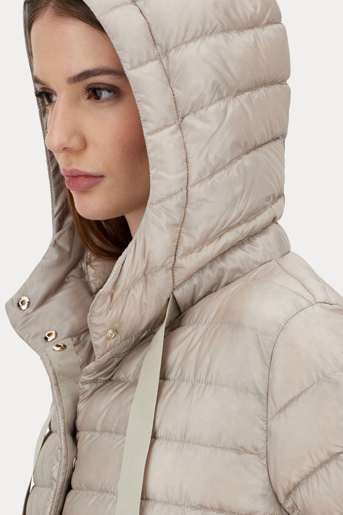 Herno Relaxed Fit Kapüşonlu Puffer Mont