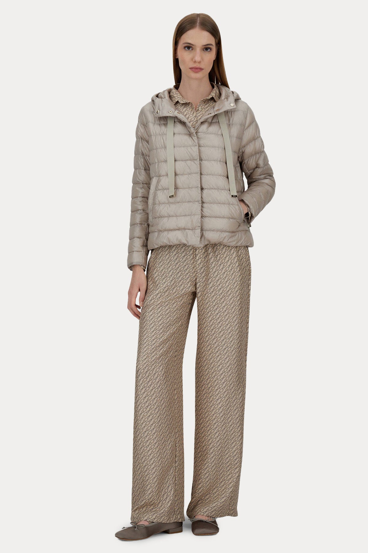 Herno Relaxed Fit Kapüşonlu Puffer Mont