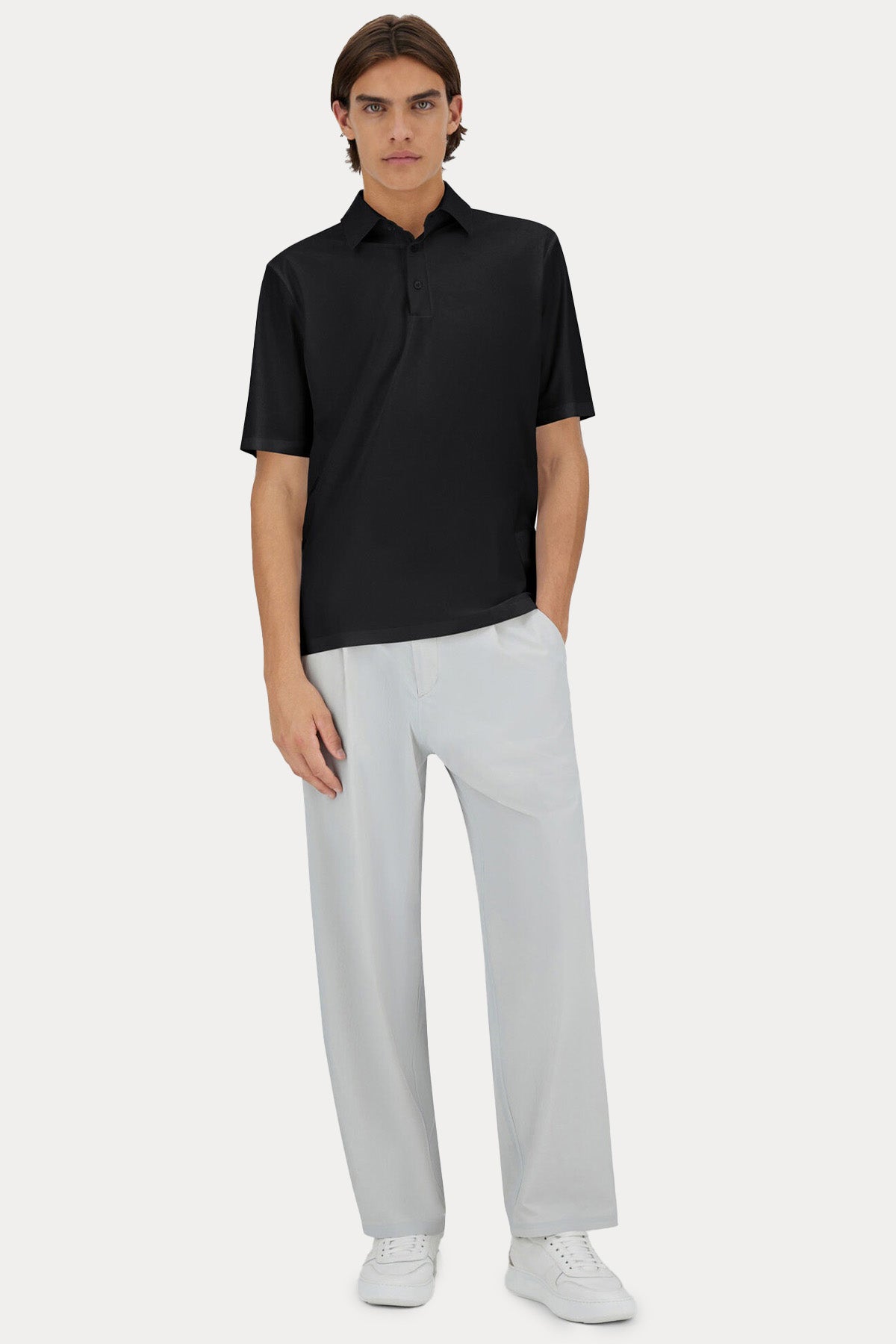 Herno Regular Fit Polo Yaka Streç T-shirt