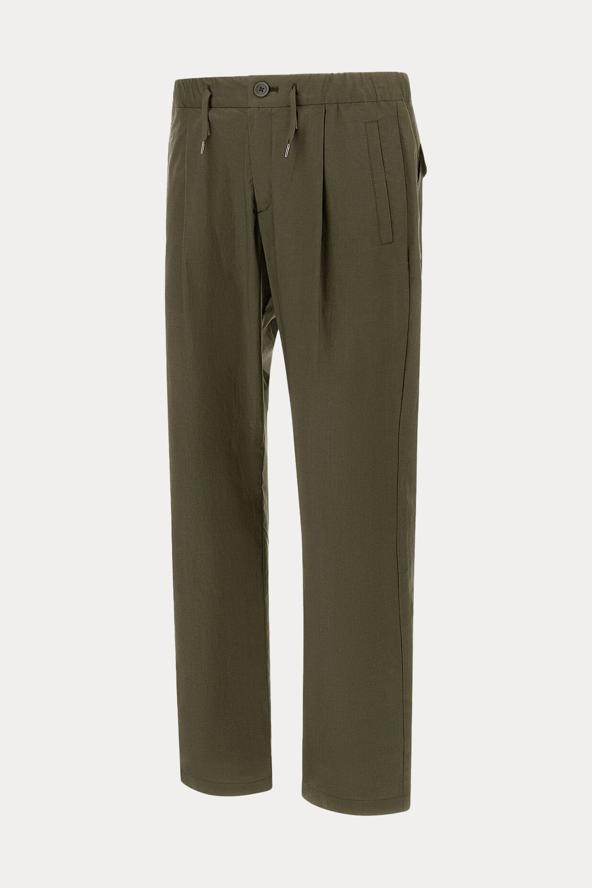 Herno Tek Pile Beli Lastikli Yandan Cepli Streç Pantolon