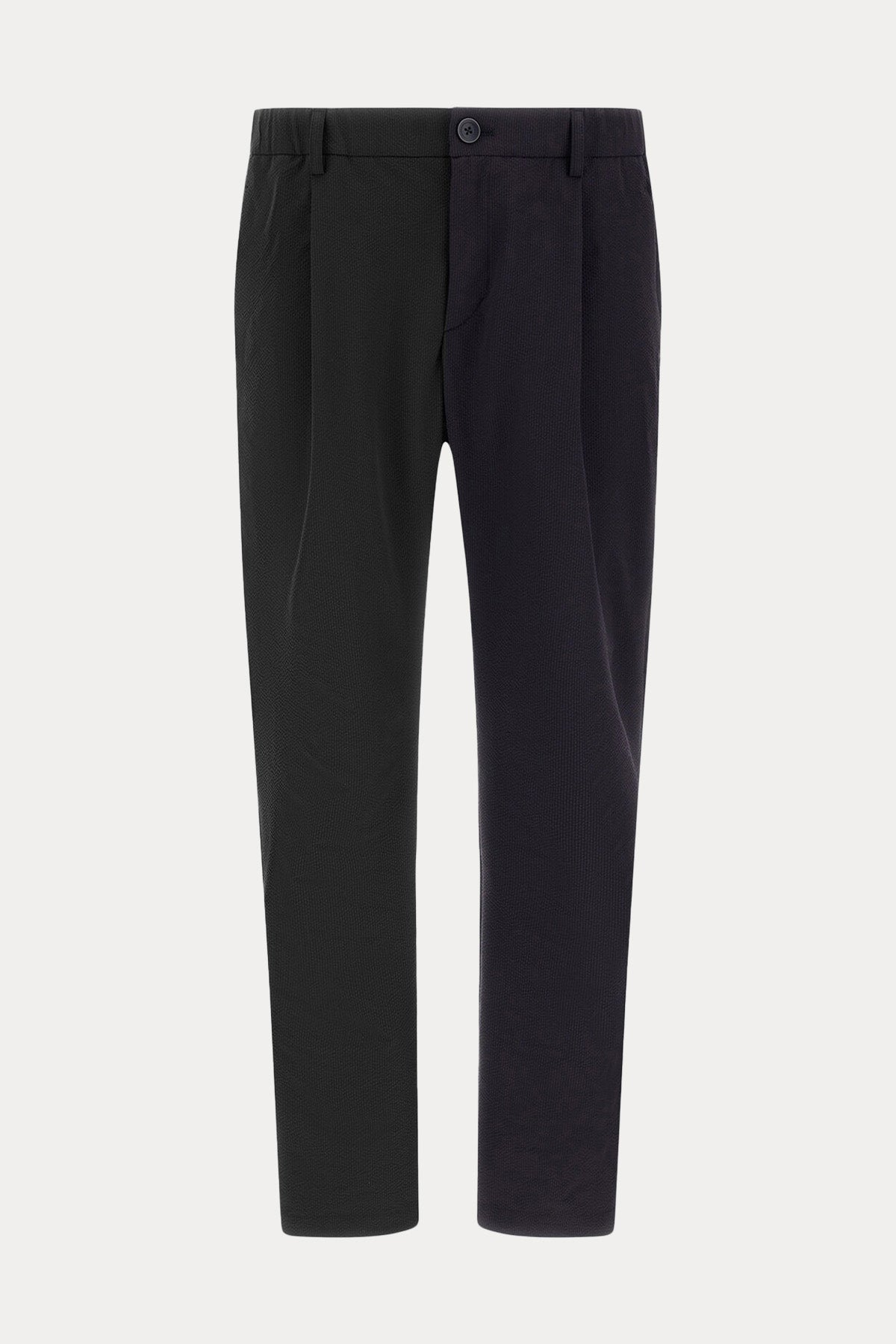 Herno Regular Fit Dokulu Kumaş Tek Pile Beli Lastikli Pantolon