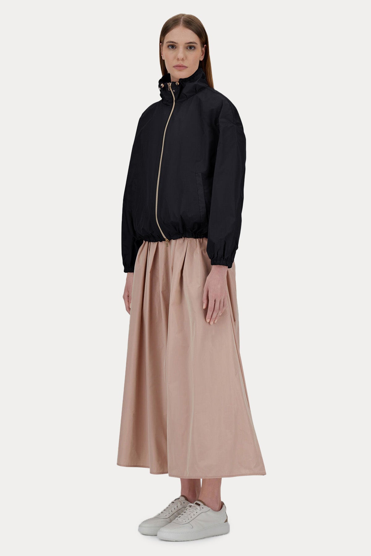 Herno Relaxed Fit Yakası Büzgülü Ceket