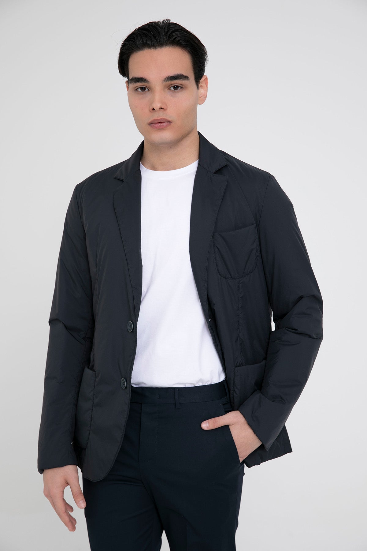 Herno Regular Fit Hafif Dolgulu Blazer Ceket