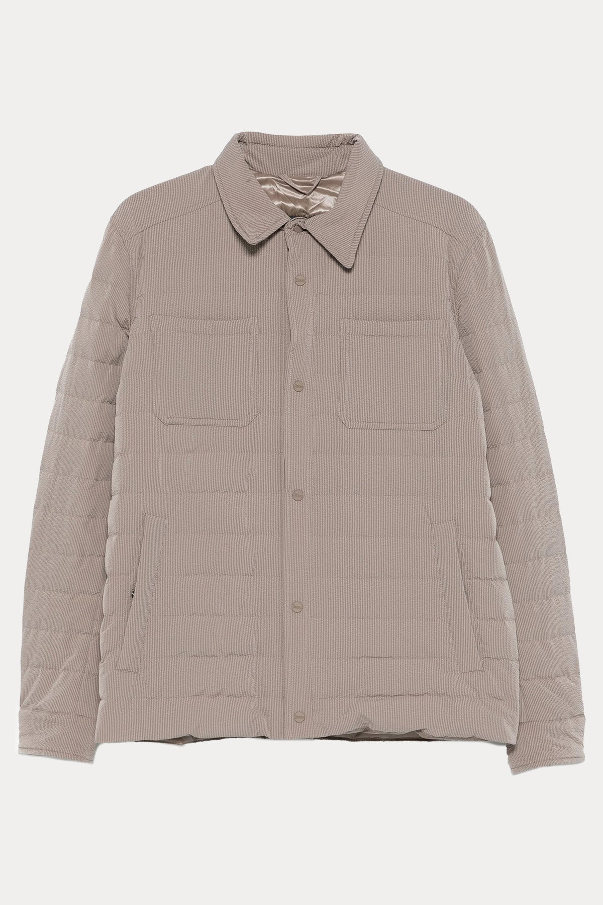 Herno Regular Fit Dokulu Kumaş Puffer Ceket Mont